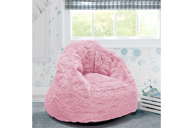 The Cozee Fluffy Chair by Delta Children will be the best seat in the house. Stuffed with a shredded foam that contours to your child's body, it delivers more comfort and support than traditional bean bag chairs. The perfect chair for reading, playing or snuggling, the plush faux fur cover and supportive back help give kids an oh-so-cozy spot to call their own, and its lightweight design means it can go anywhere your child goes. The innovative foam construction will keep its shape for long-lasting use that will accommodate to your child's needs, year after year. Plus, the chair's non-slip bottom ensures it stays in place. It's the perfect chair for your playroom, bedroom or living room. Delta Children was founded around the idea of making safe, high-quality children's products affordable for all families. They know there's nothing more important than safety when it comes to your child's space. That's why all Delta Children products are built with long-lasting materials to ensure they stand up to years of jumping and playing. Plus, they are rigorously tested to meet or exceed all industry safety standards.PREMIUM MATERIALS: Generous foam filling is durable and will keep its shape longer than a traditional bean bag chair. Supportive back and seat surround your child in comfort. Non-slip bottom keeps chair in place  | COZY FEEL: Plush, sensory-friendly cover is super-soft. Non-crinkly design is quieter than bean bag chair. Machine washable cover-wash before use  | EASY TO UNBOX: Chair ships in super-small box. Expands quickly and keeps its shape. Once unboxed chair expands 5x (may take 24 hours to fully expand) | PORTABLE + VERSATILE COMFORT: Lightweight chair can be moved from room to room. Comfier than a bean bag chair. Great for bedrooms, playrooms, basements, gaming, studying or dorm rooms. Recommended for ages 2 to 6 years (holds up to 60 lbs.) | CHILD SAFE ZIPPER: To prevent kids from opening the chair, we use a childproof zipper that comes without a pull, it can only be opened using a paperclip. Chair meets or exceeds government and ASTM safety standards | For any questions regarding Delta Children products, please contact consumersupport@deltachildren.com Monday to Friday, 8:30 a.m. to 6 p.m. (EST)