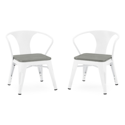 Delta Children Bistro 2-Piece Chair Set, White, large