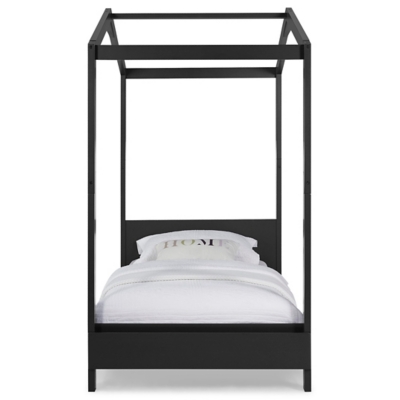 Delta Children Poppy House Twin Bed, Midnight Gray, large