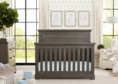 Simmons Kids Paloma 4-in-1 Convertible Crib, Gray