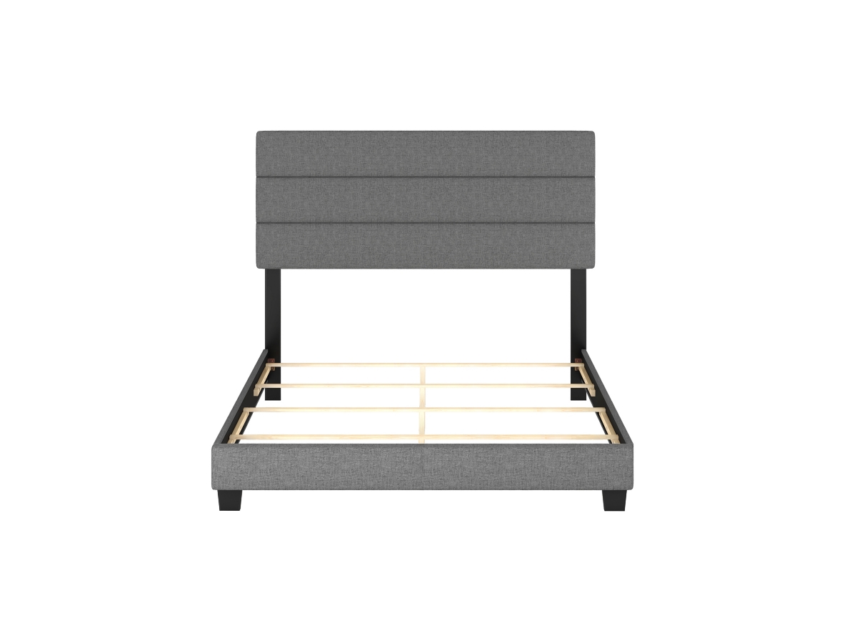 Brayan Upholstered Linen Platform Bed | Ashley