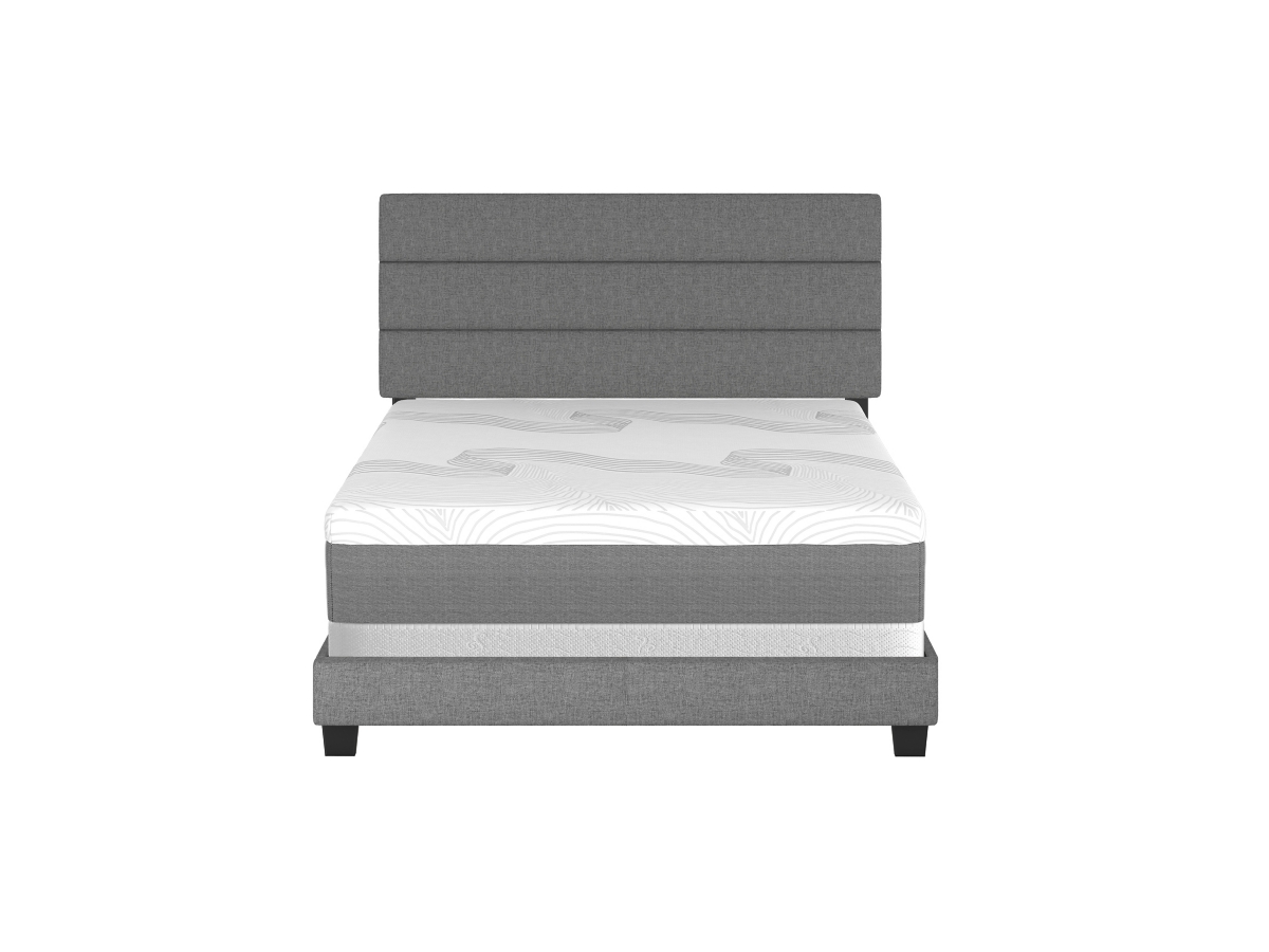 Brayan Upholstered Linen Platform Bed | Ashley