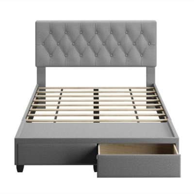 Amandine Queen Upholstered Linen Storage Bed