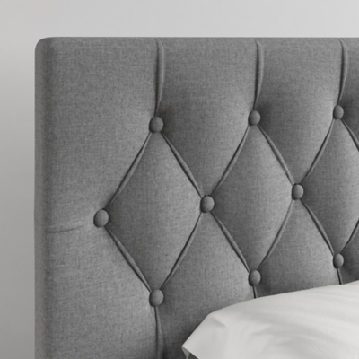 Amandine Queen Upholstered Linen Storage Bed - Thumbnail 4