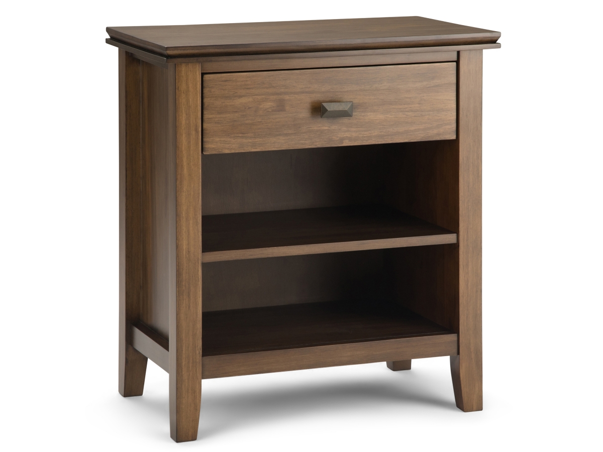 Simpli Home Artisan 24" 1 Drawer Nightstand, Rustic Natural Aged Brown, large