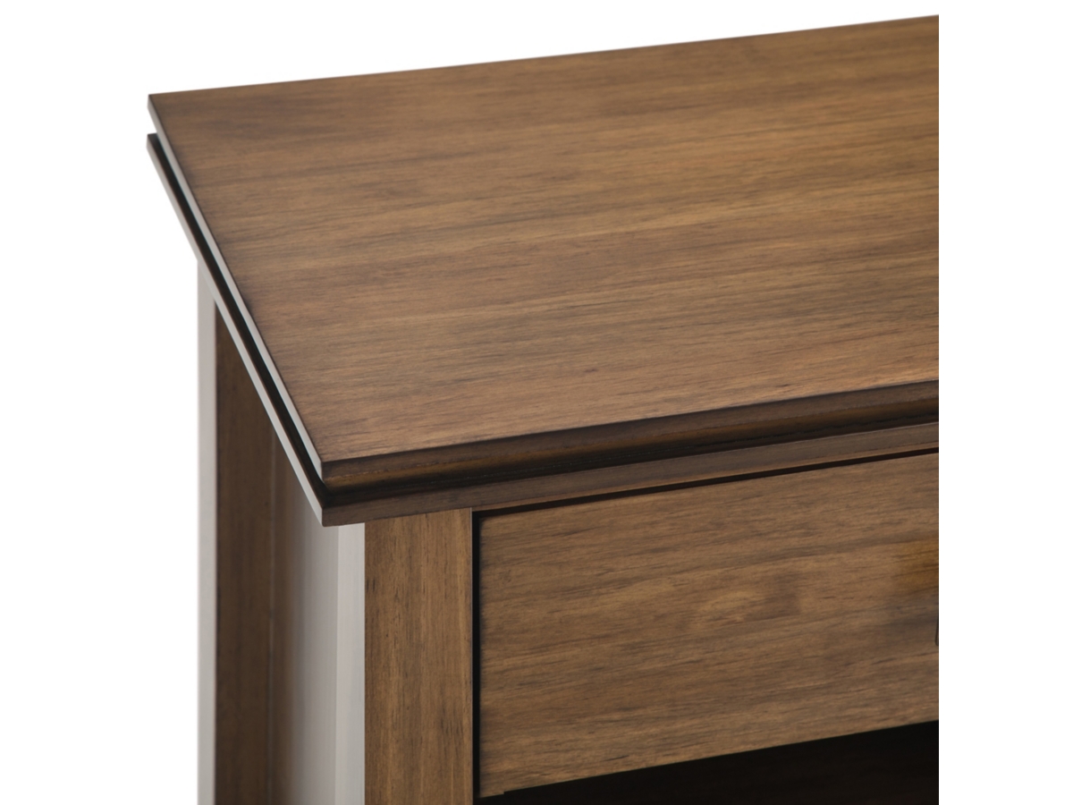 Simpli Home Artisan 24" 1 Drawer Nightstand, Rustic Natural Aged Brown, large