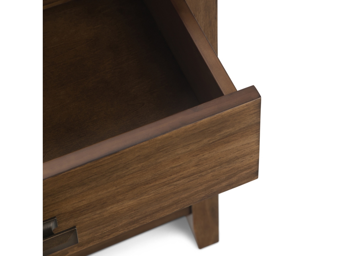 Simpli Home Artisan 24" 1 Drawer Nightstand, Rustic Natural Aged Brown, large