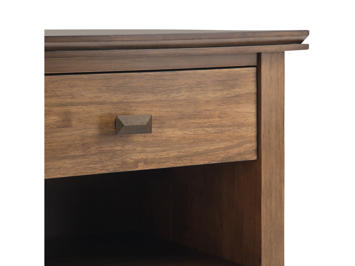 Simpli Home Artisan 24" 1 Drawer Nightstand, Rustic Natural Aged Brown, large
