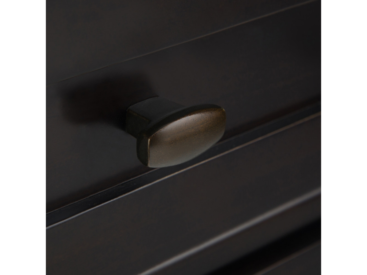 Simpli Home Rustic Nightstand, Brown/Beige, large