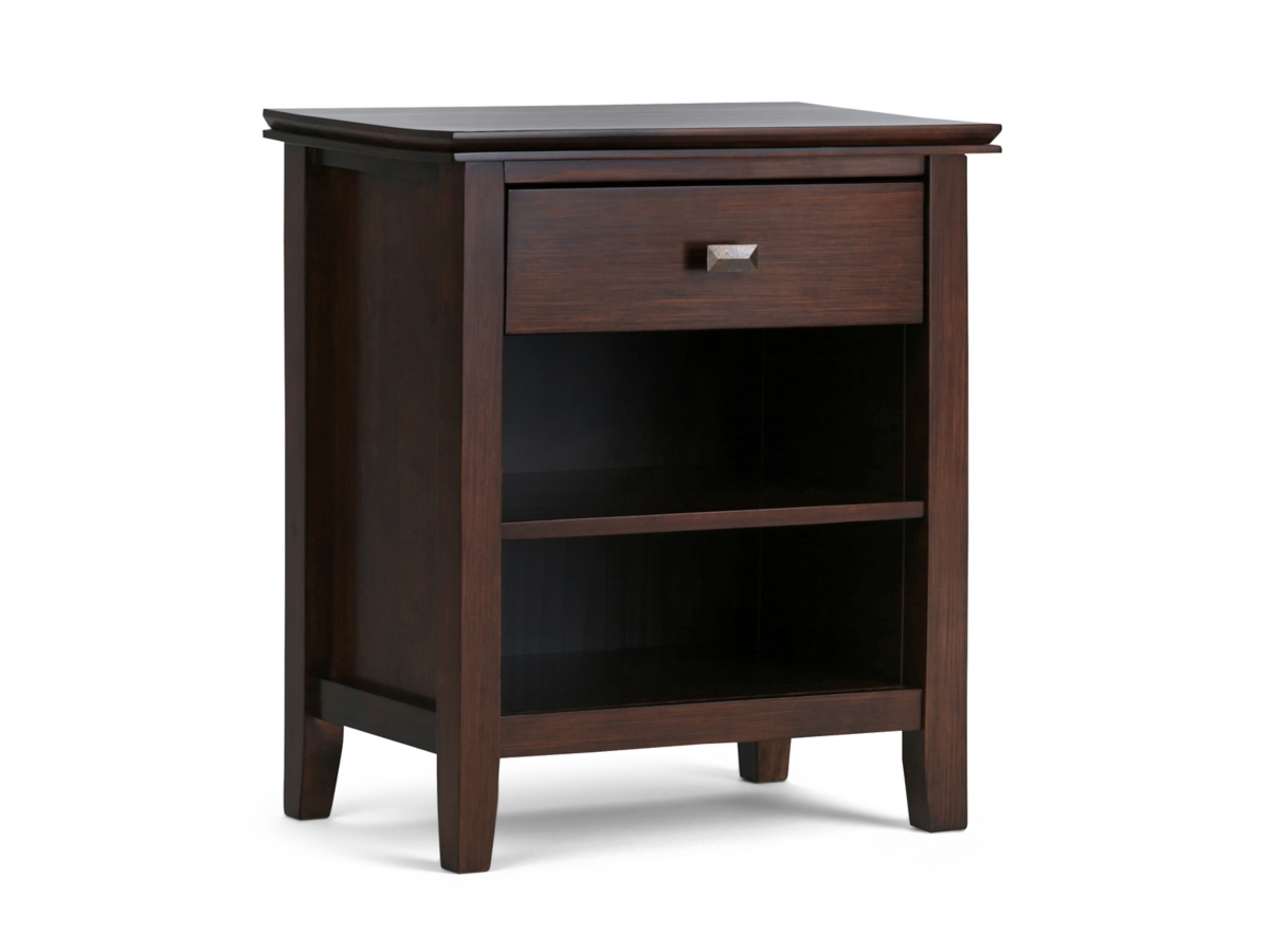 Simpli Home Artisan 24" 1 Drawer Nightstand, Russet Brown, large