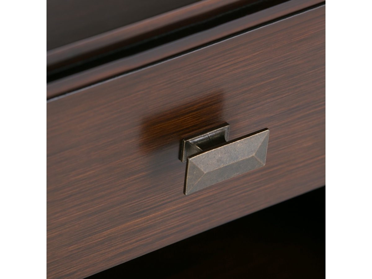 Simpli Home Artisan 24" 1 Drawer Nightstand, Russet Brown, large