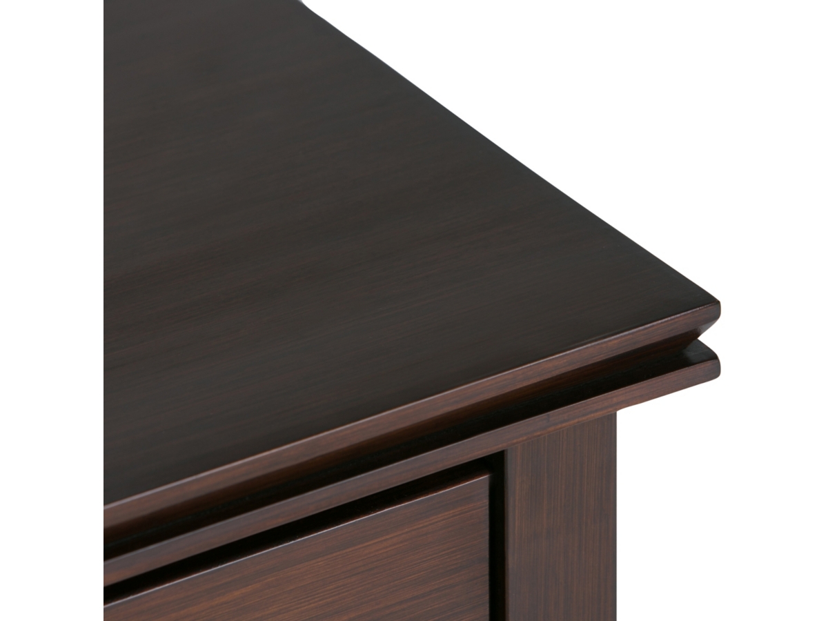 Simpli Home Artisan 24" 1 Drawer Nightstand, Russet Brown, large