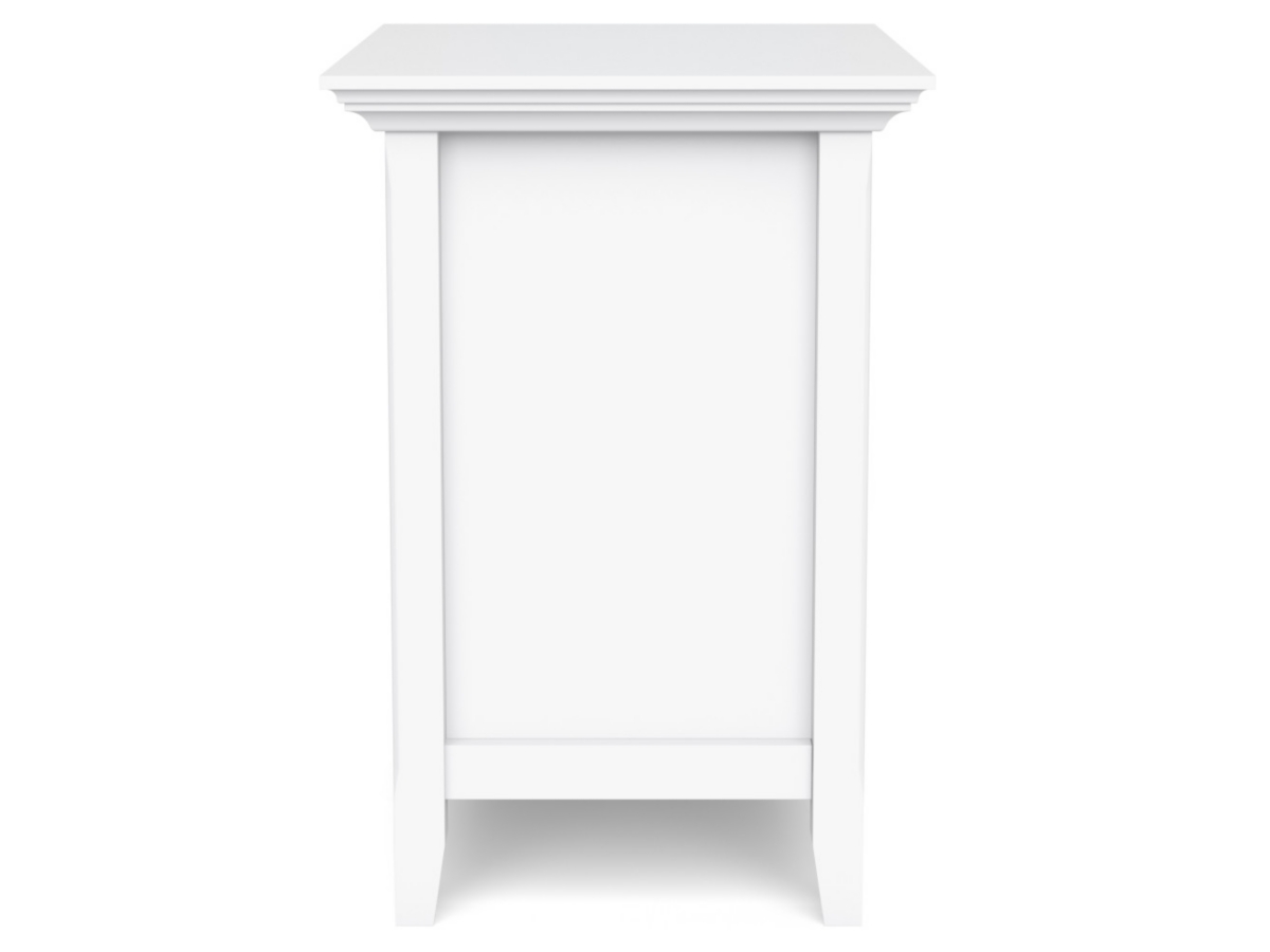 Simpli Home Transitional Nightstand, White, large