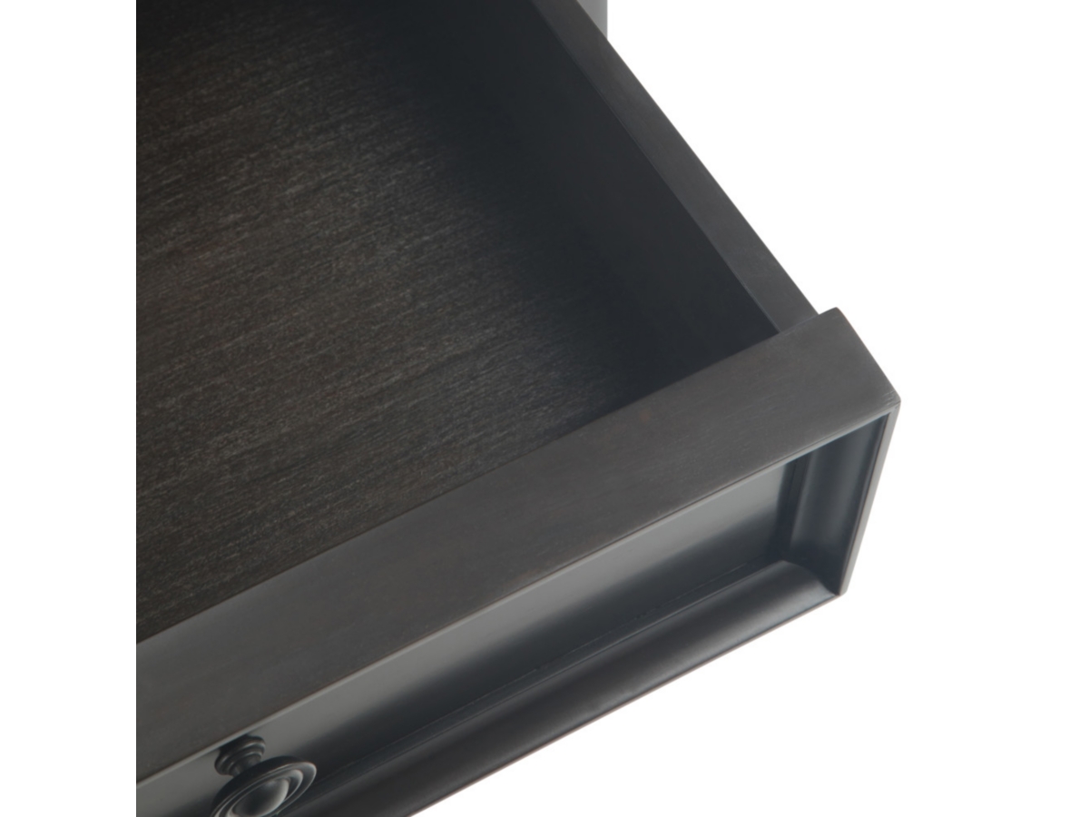 Simpli Home Traditional Nightstand, Brown/Beige, large