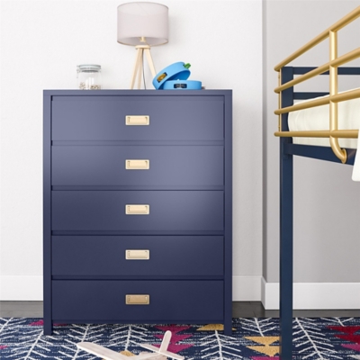 Little Seeds Little Seeds Monarch Hill Haven 5 Drawer Kids' Dresser, Navy, rollover