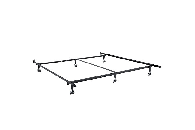Twin-King SAVE $40 ON SALE 12” Low Profile Black Adjustable Metal Bed Frame 