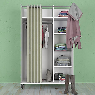 Lola Armoire with Curtain, , rollover