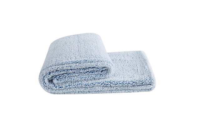 Super soft and perfect for cuddling up, this colorful knit Sherpa fleece blanket is made from polyester. This item is machine washable, but care should be taken to wash in appropriate size equipment to avoid damage.Made of polyester | Machine washable; wash in appropriate size equipment to avoid damage | Imported