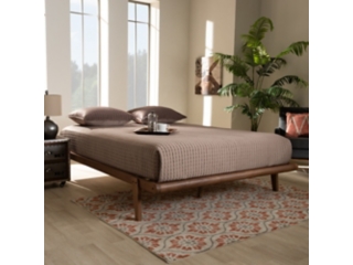 Karine Mid Century Modern Platform Bed Ashley