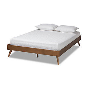 Lissette Queen Midcentury Modern Platform Bed, , large
