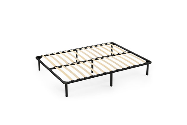 Angeland Cannet Queen Metal Platform, Angeland Monaco Queen Metal Bed Frame With Wooden Slats