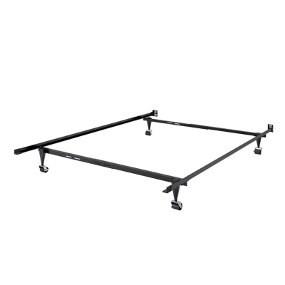 CorLiving Adjustable Twin or Full Metal Bed Frame , Black