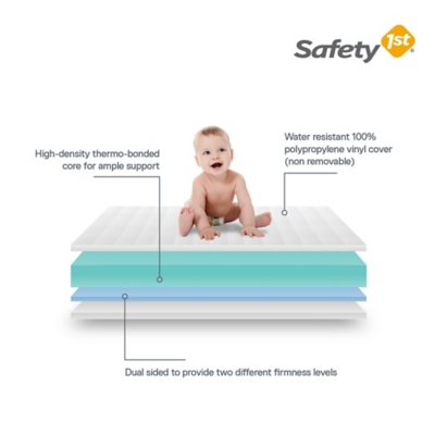 Safety 1st Grow with Me 2 in 1 Baby and Toddler Mattress Ashley