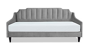 Edgar Channel Tufted Sofa Bed Daybed, Gray, large