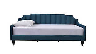 The Edgar Collection by Jennifer Taylor Home is the perfect addition to any living space looking to add a bit of a contemporary flair and lounging comfort. High quality fabric wraps a solid wood frame made from kiln dried birch which provides exceptional support and stability. This sofa bed / daybed features a padded channel tufted back panel for a bold look and exceptional comfort. Jennifer Taylor Home offers a unique versatility in design and makes use of a variety of trend inspired color palettes and textures. Our products bring new life to the classic American home.Bench made home furnishing products carefully hand built by experienced craftsmen and women | A sturdy frame of kiln dried solid hardwood and 11 layer plywood for strength and support that will last | Upholstered in high quality woven fabric atop premium high density flame retardant foam for a luxurious medium firm feel | High quality material selection provide  durability with a lush look, wide variety of colors are cozy and inviting | Standard twin size mattress required; not included | Assembly Required