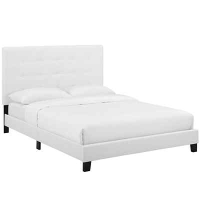 Melanie Queen Tufted Button Upholstered Platform Bed | Ashley