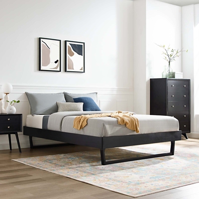 B600007714 Billie Queen Platform Bed, Black sku B600007714