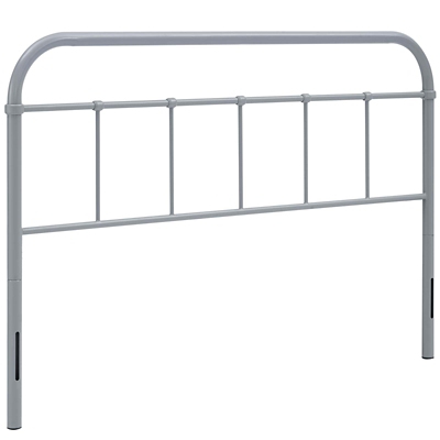 Serena Queen Metal Headboard, Gray, large
