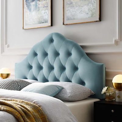 Diamond-Tufted Mid-Rise Upholstered Headboard – Sven & Son