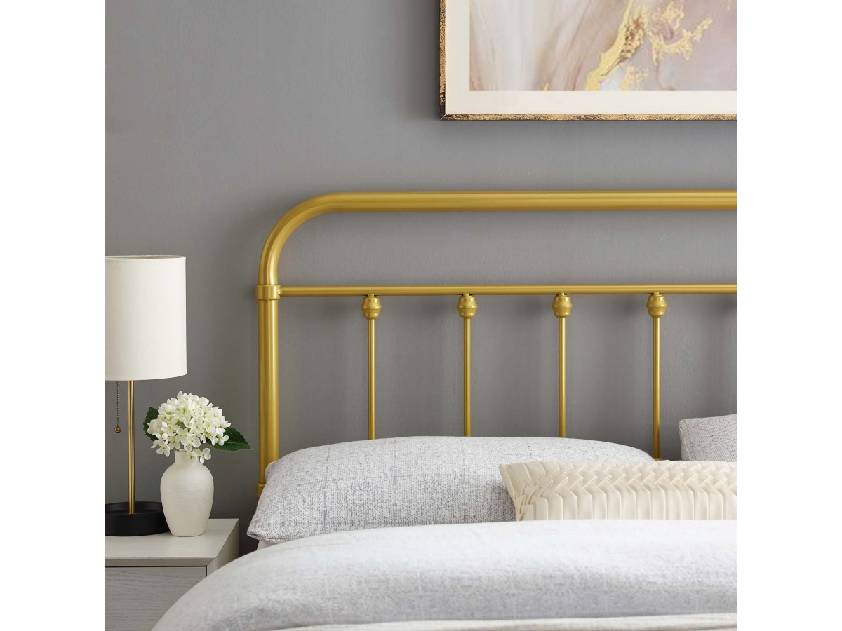 Sage Queen Metal Headboard | Ashley