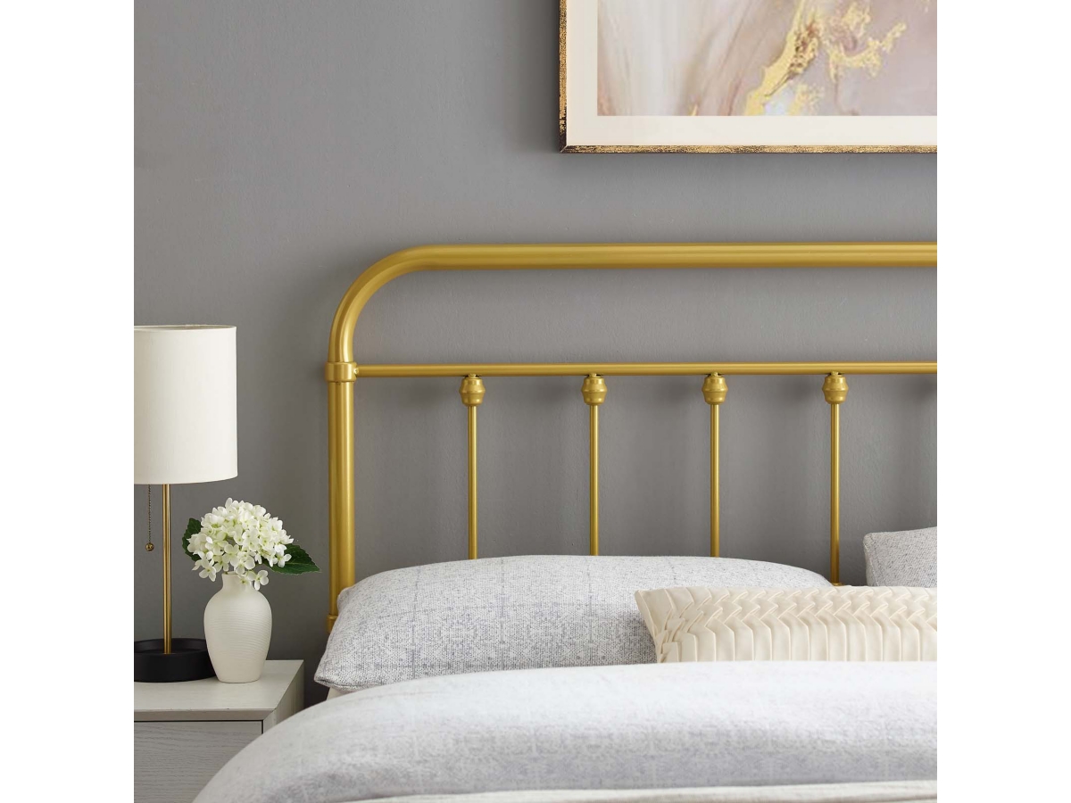 Sage King Metal Headboard