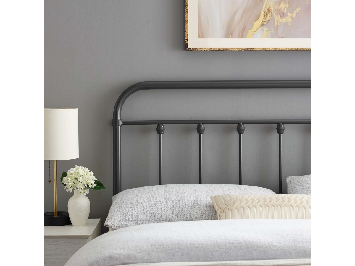 Sage King Metal Headboard Ashley