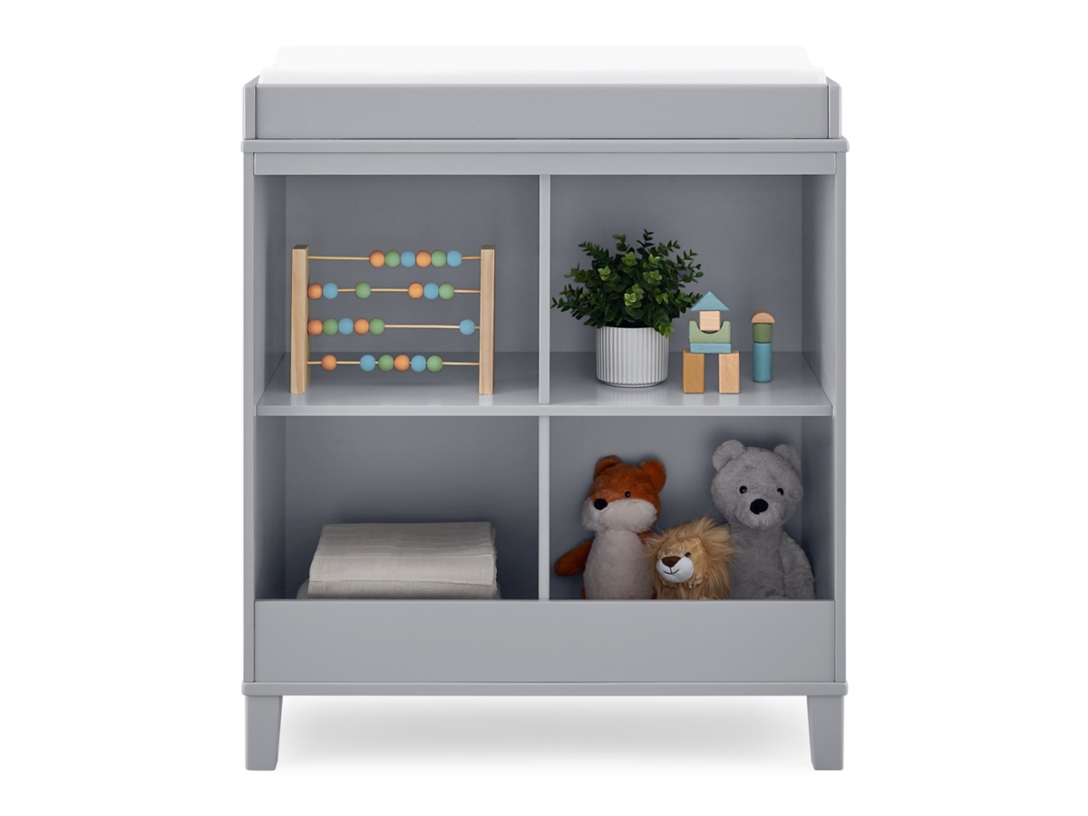 Delta Children Huck Convertible Changing Table, Gray, large