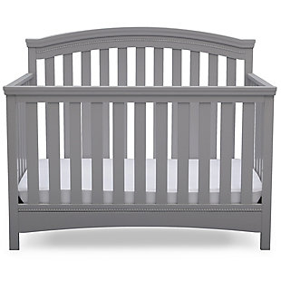 Delta Children Emerson 4-in-1 Convertible Crib, Black/Gray, large