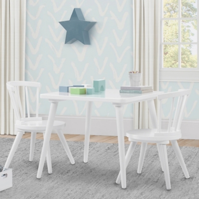 Delta children's table and chairs grey hot sale