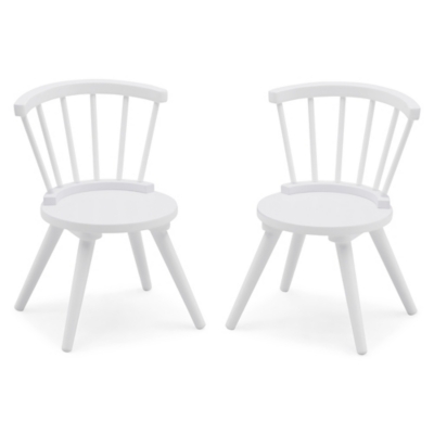 Delta Children Windsor 2-Piece Chair Set, White, large