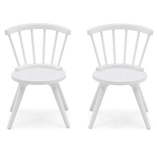 Delta Children Windsor 2-Piece Chair Set, White, large
