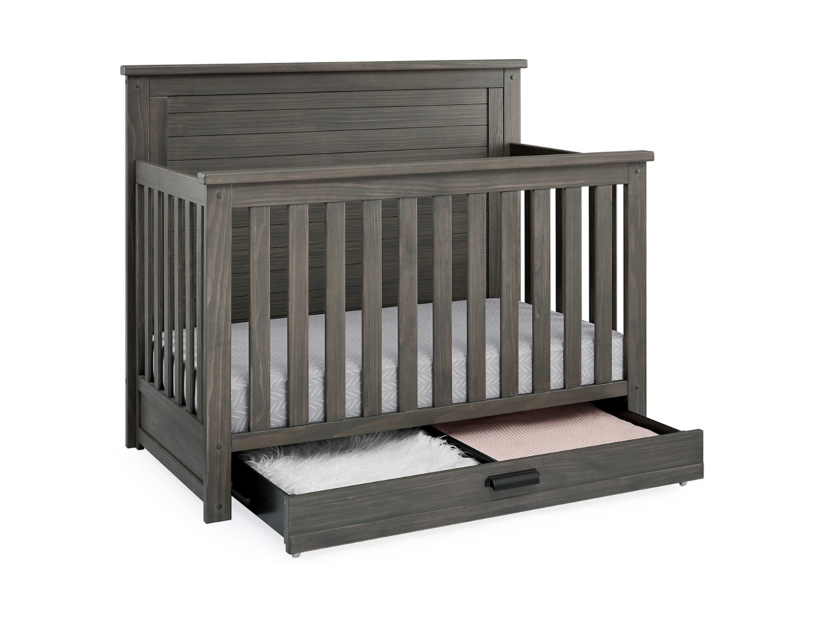 Simmons Kids Caden 6 in 1 Convertible Crib with Trundle Drawer Ashley