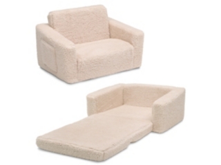 Delta Children Cozee Sherpa 2-in-1 Convertible Kids Chair