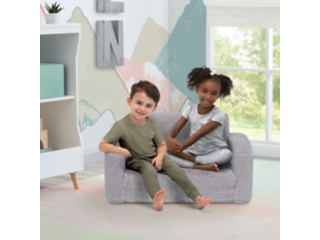 Delta Children Cozee Sherpa 2-in-1 Convertible Kids Chair