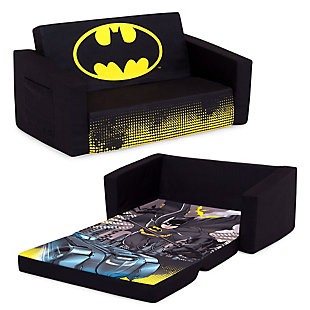Delta Children Batman Cozee Flip-Out Sofa - 2-in-1 Convertible Sofa to Lounger for Kids, , large