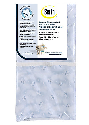 Serta 3-Sided Contoured Changing Pad for Babies and Infants, , large