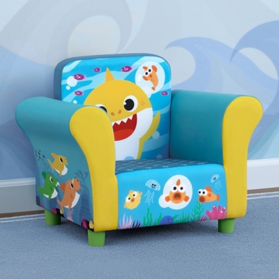 B600008434 Delta Children Baby Shark Upholstered Chair, Blue sku B600008434