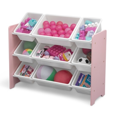 Kids Toy Storage Organizer with 12 Plastic Bins - Delta Children