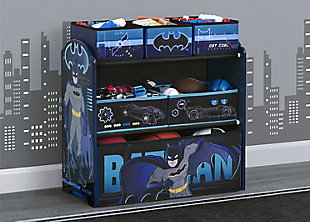 Delta Children Batman 6 Bin Design and Store Toy Organizer, , rollover