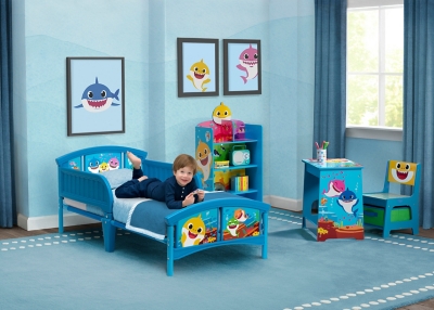 Baby Shark Wood Art Desk and Chair Set - Delta Children